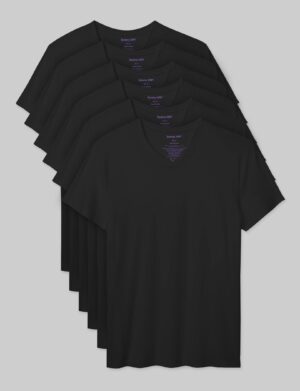 Cool Cotton High V-Neck Modern Fit Undershirt (6-Pack)