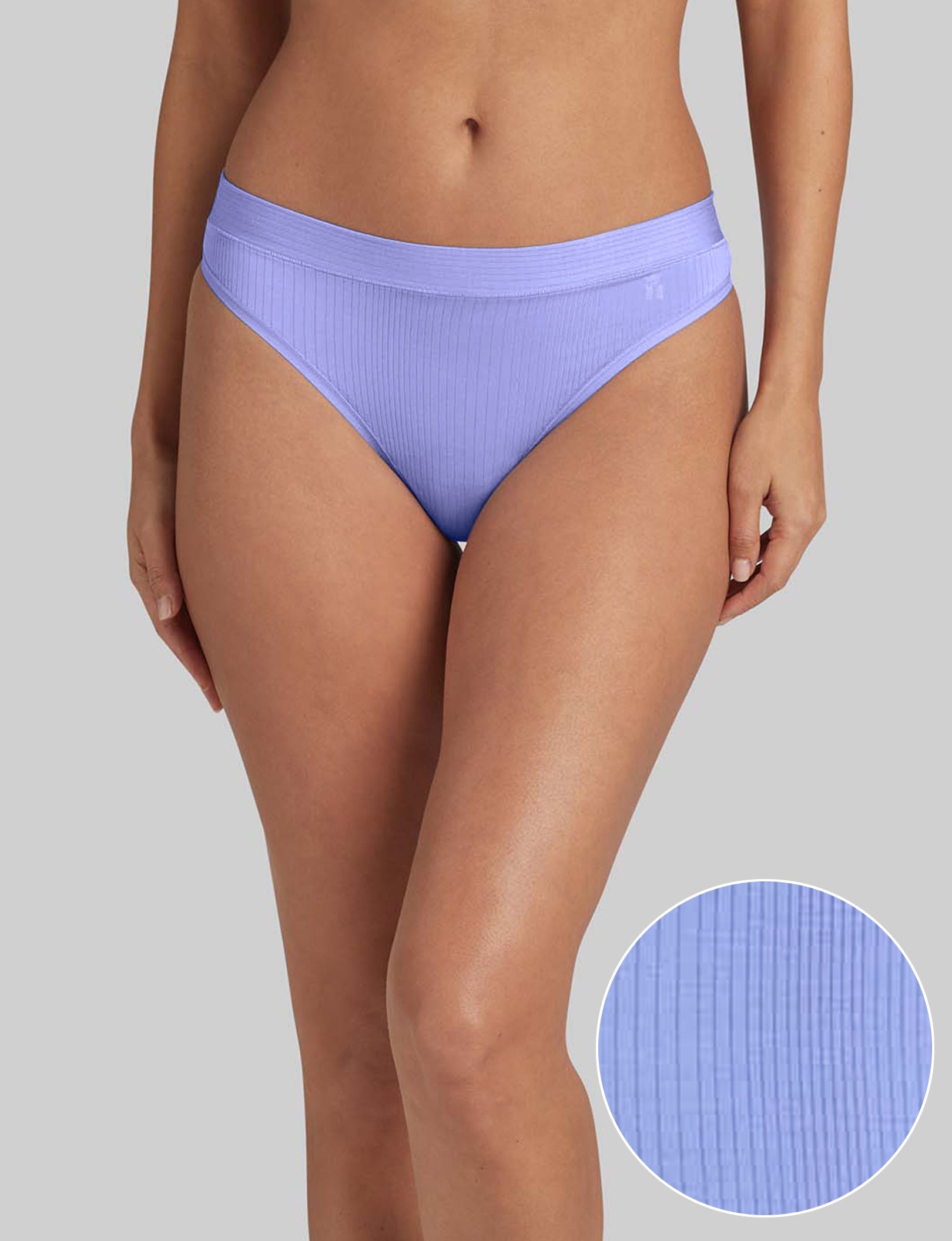 Women's Second Skin Luxe Rib Thong - Image 2