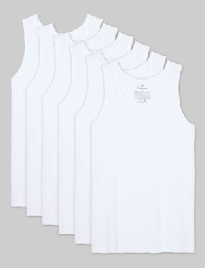 Second Skin Tank Modern Fit Undershirt (6-Pack)