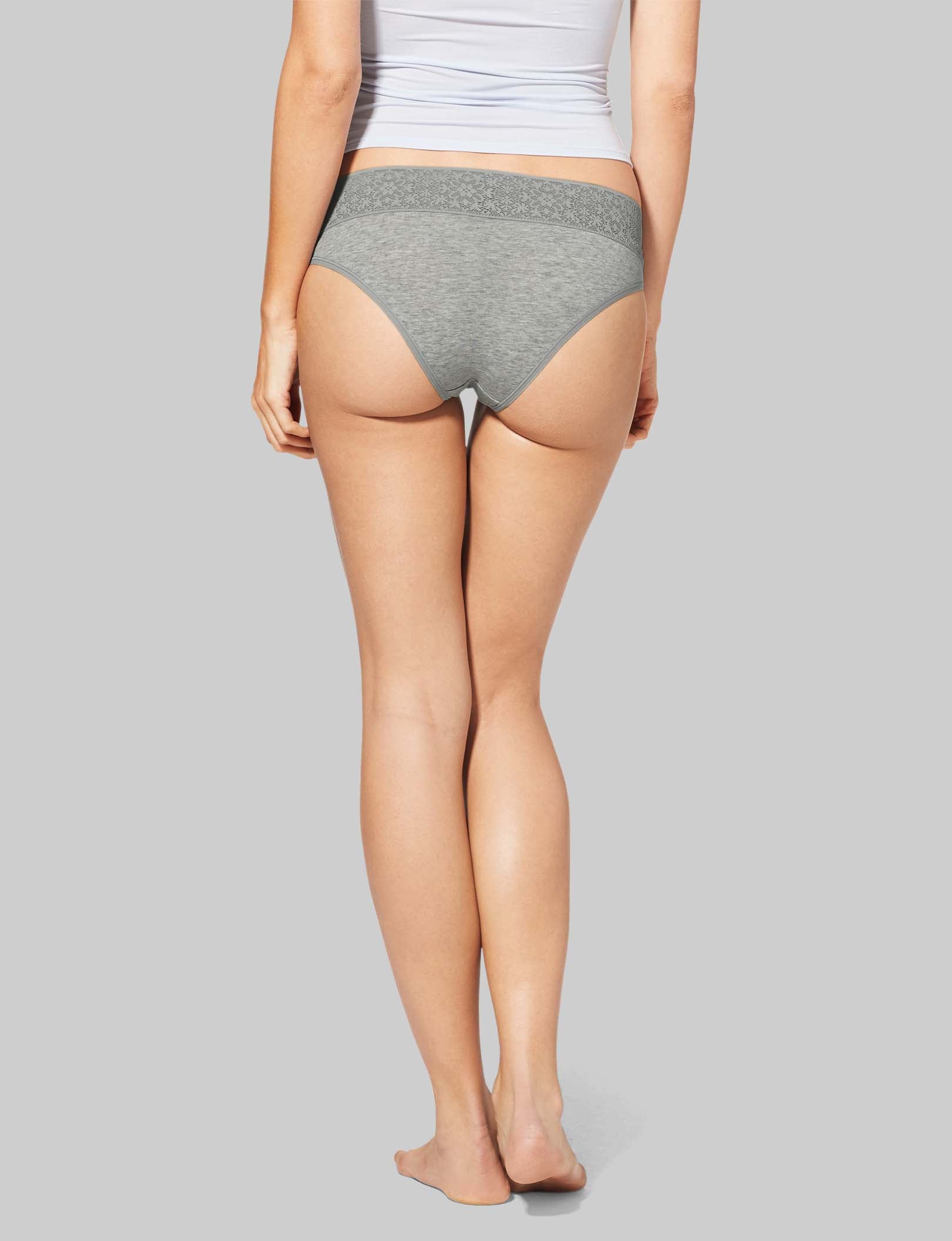 Women's Cool Cotton Cheeky, Lace Waist - Image 4